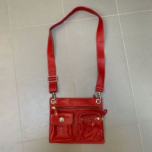 Red Roots Village Leather Bag